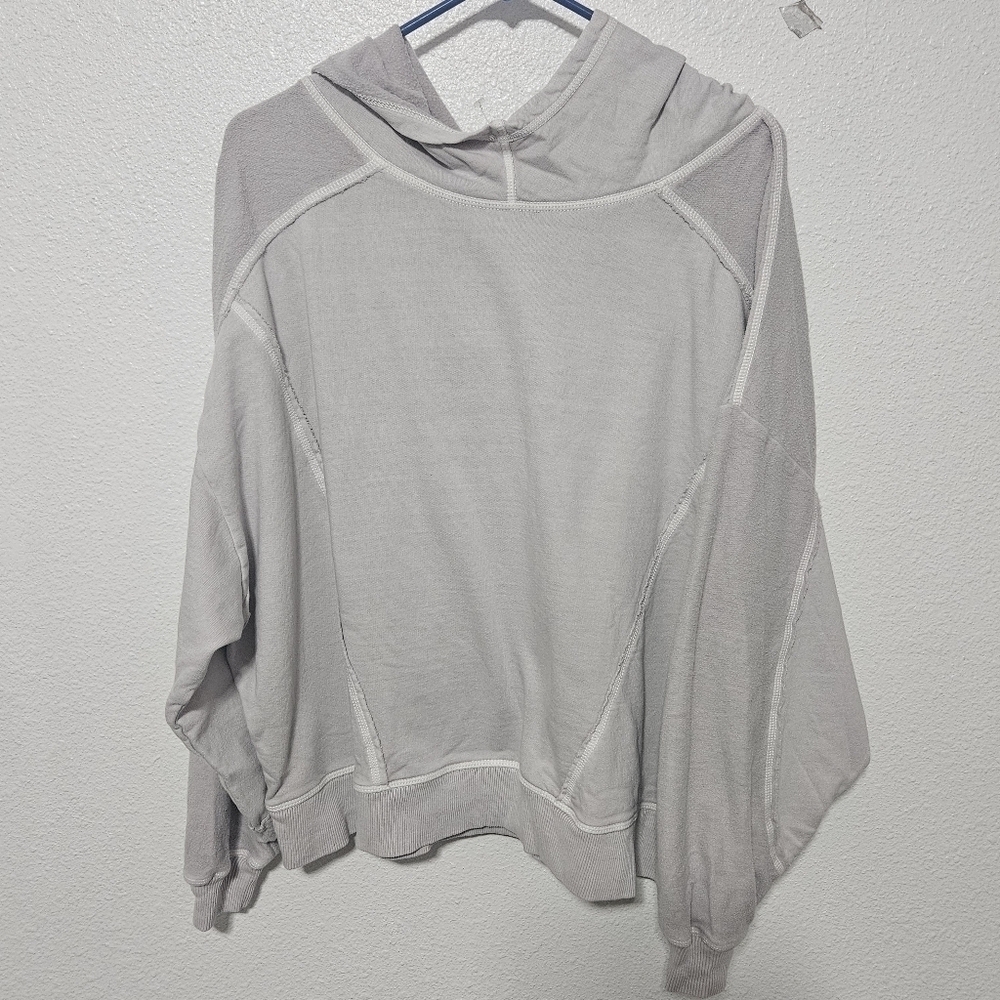 NWT Out From Under hoodie sweatshirt raw hem details size xs oversized